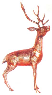 Metal Deer Statue