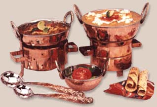 Copper Karahi Set