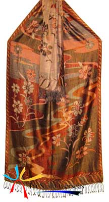 Silk Wool Shawl: 1507