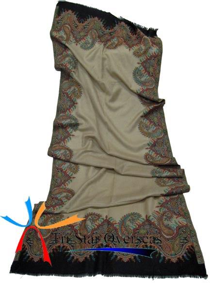 Traditional Design Wool Kani Shawl, Size : 70X180 cms