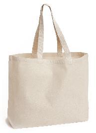 12oz polyester white canvas shopping bag