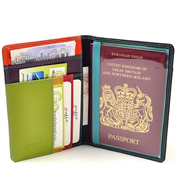 Adora PU Leather Travel Passport wallet