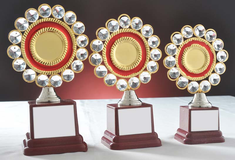 Round Polished Brass Trophies 08, for Sports, Feature : Durable