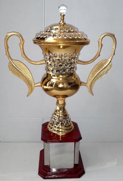Plain Brass Polished Bk-00099 Aluminium Sports Cups, Shape : Round