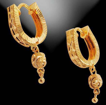 Buy South Indian Latest Daily Wear Gold Earrings Designs for Women
