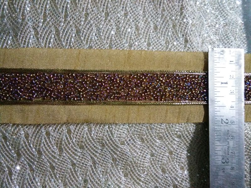 Rainbow Moti Laces, Technics : Sew-on, Embroidered