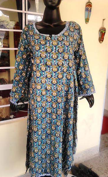 Hand Printed Semi Stitched Kurtis