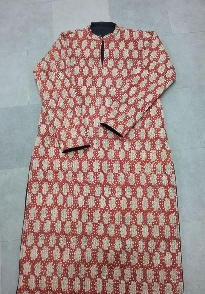 Printed Quilted Cotton Kurta