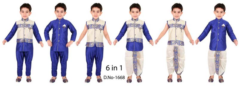 Boys 6 in 1 Dress, Features : Comfortable, Anti-Wrinkle