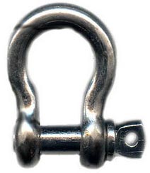 U Shape Steel Bow Shackle, for Link Chains Together, Technics : Forging