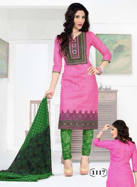 Cotton Dress Material with Dupatta