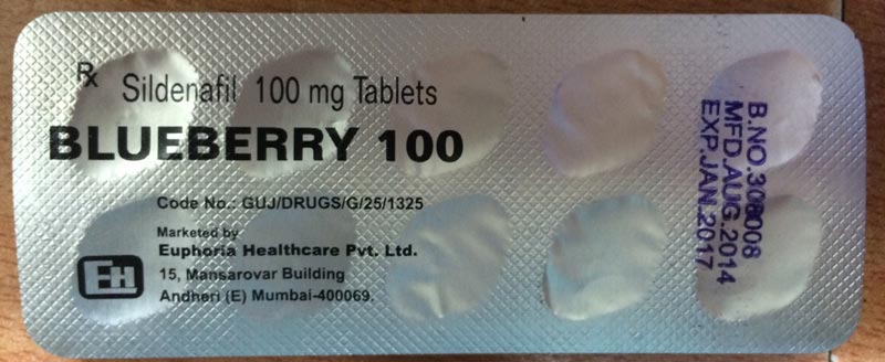 Blueberry 100mg Tablets