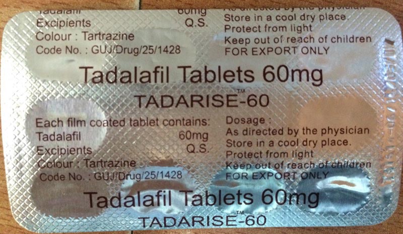 Tadarise 60mg Tablets, Type Of Medicines : Allopathic