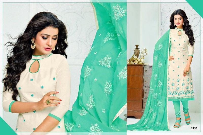 Cotton Suit Material With Naznin Dupatta