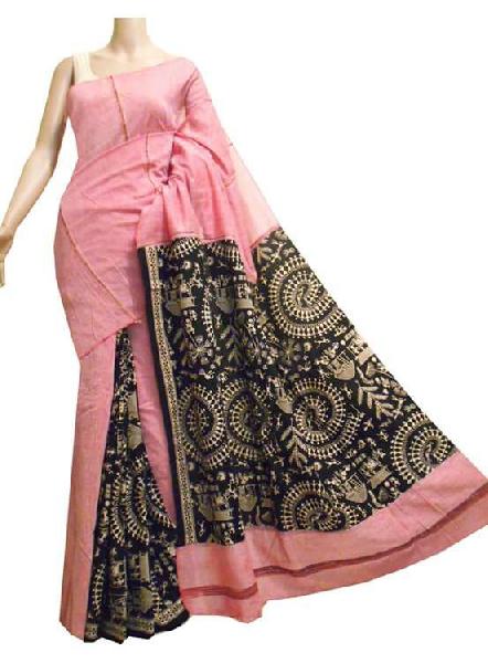 Khesh gurjari Cotton Saree  with Blouse Piece