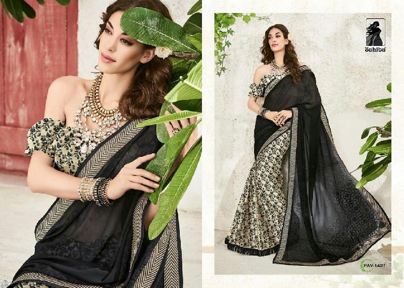 Pavitra Vol 14 By Sahiba  Georgette silk