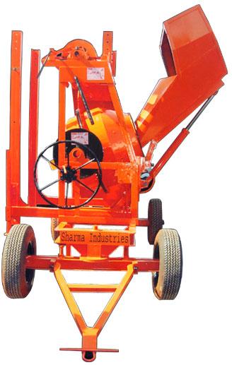 Concrete Mixer Machine with Lift with Hydraulic Jack Hopper
