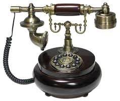 Wooden and Brass Telephone