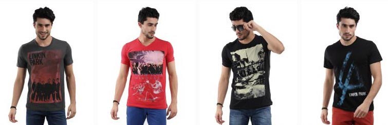 Mens Printed Round Neck T-Shirts