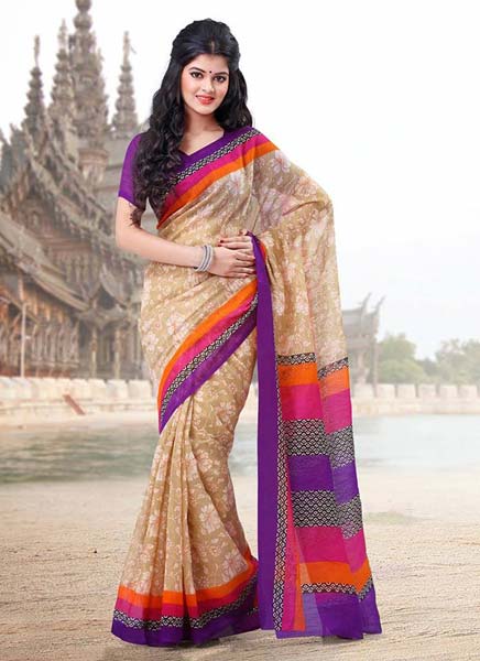 Cotton Sarees, for Anti-Wrinkle, Shrink-Resistant, Pattern : Printed