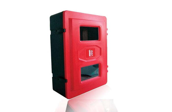 Metal Fire Extinguisher Cabinets, Color : Red