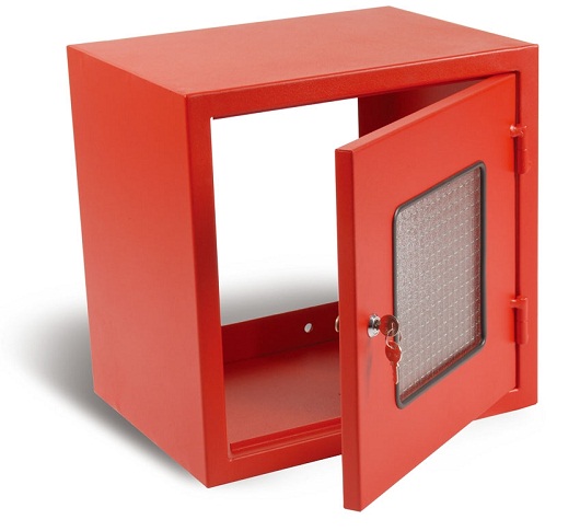 Metal Fire Hose Boxes, Color : Red