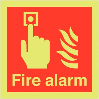 Nite-Glo Photoluminescent Fire Alarm Call Point Signage