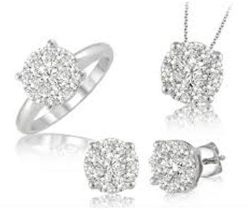 Diamond Pendant Set