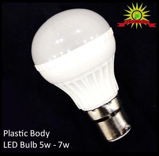 Plastic Body Led Bulbs 5W to 7W