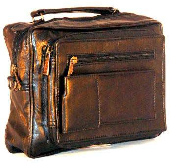 Leather Mens Bag (LMB 003), for Office, Pattern : Plain