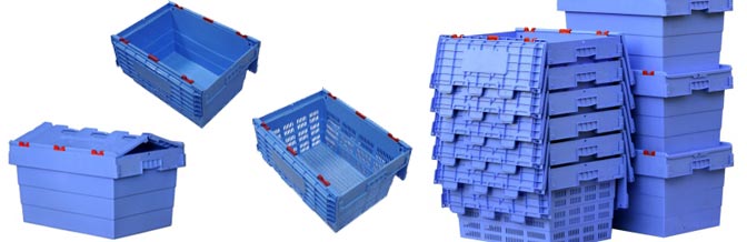 Attached Lid Crates