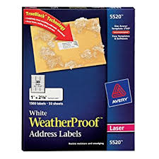 Weatherproof labels