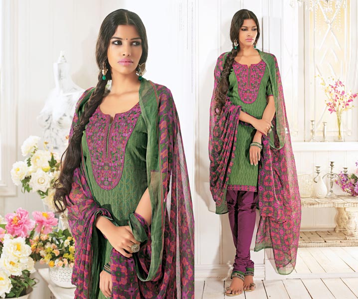 Beautiful Ethnic Wear Resham Embroidered Dress