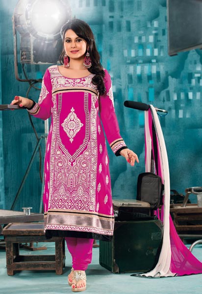 Party Wear Fancy Resham Embroidered Dress