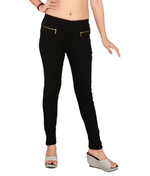 Plain Spandex Black Jeggings, Occasion : Daily Wear