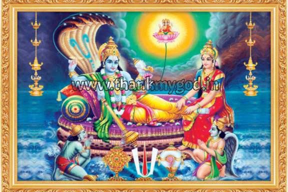 My God Paper Lord Parkadal Vishnu, for Pray god, Paper Type : Art Card