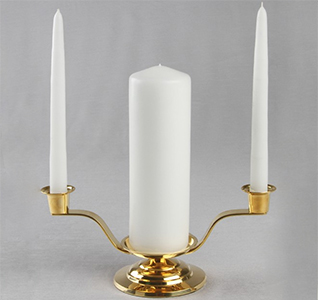 Crystal Brass Candle Stand, for decoration, Feature : Eye catchy look, Crack resistance, Supreme finish