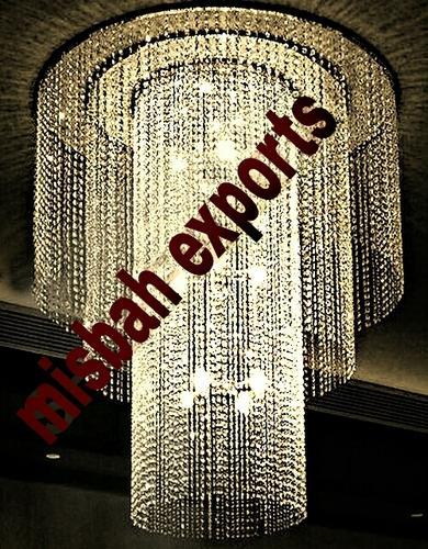 Misbah Exports Large Crystal Chandelier, Feature : Excellent durability, Fine finish, Alluring look