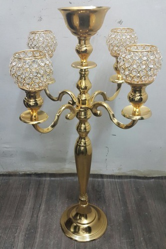 Misbah Exports Metal Brass Candle Holder, Packaging Type : Bulk at