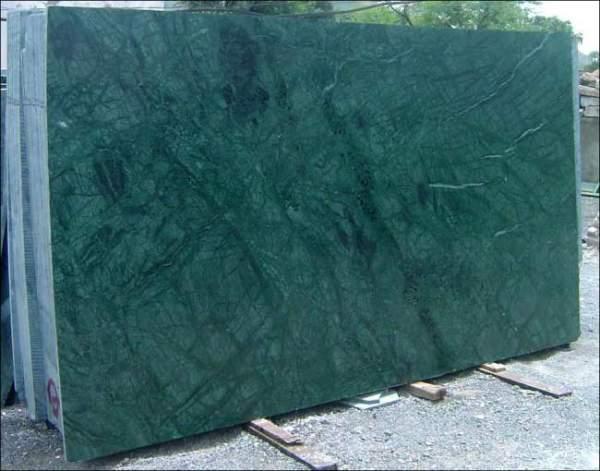 Rectangular Polished Marble Green Slabs