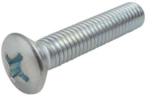 Dacromet Raised Countersunk Phillips Machine Screws, for Industrial, Length : 1-10mm