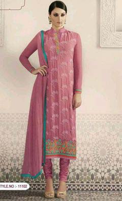 Striking Pink Faux Salwar Suit
