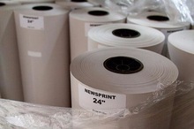 100% Wood Pulp Newsprint Paper Roll / Newsprint Paper Sheet