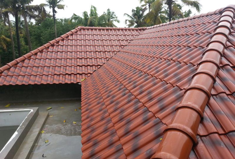 Ceramic Roof Tiles at best price in Thrissur Kerala from Clay Palace