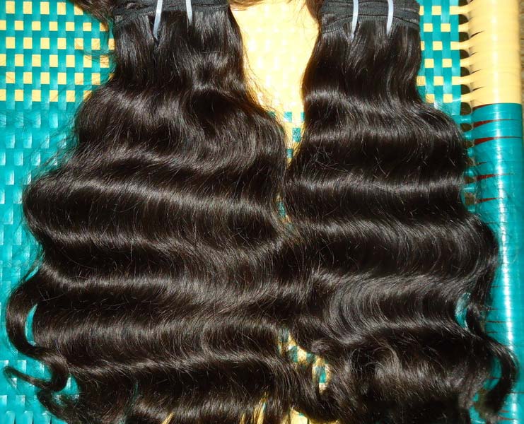 Remy Curly Hair Machine Weft, Hair Grade : 10A