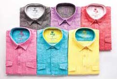 Weaves cotton Linen Formal Shirts
