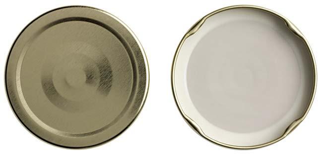 Round Lug Caps, for Package Glass Food, Color : Gold