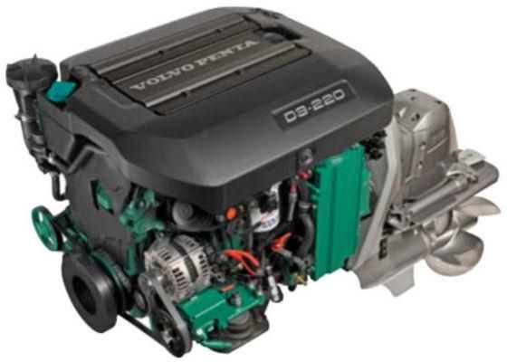 VOLVO PENTA 220HP D3-220 MARINE DIESEL ENGINE