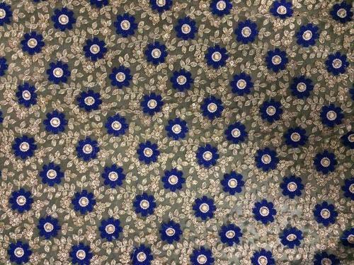 Embroidered Sequin Cotton Fabric