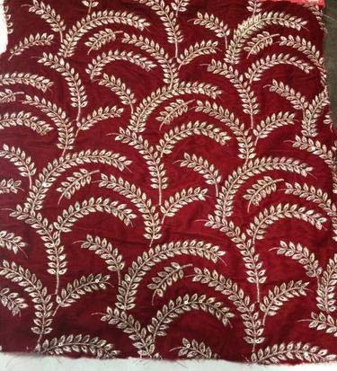 Embroidered Sequin Georgette Fabric